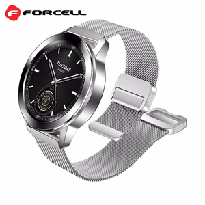 FORCELL F-DESIGN FS11 magnetinis nerūdijančio plieno dirželis SAMSUNG laikrodžiui 20 mm sidabrinis