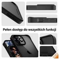 PanzerGlass ClearCase Dėklas telefonui iPhone 15 Pro Max – militārā klasė sertifikuotas, ska idrus ir juodas