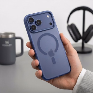 Tech-Protect MagZero MagSafe dėklas, skirtas iPhone 17 Pro Max / 18 Pro Max – matinis tamsiai mėlynas