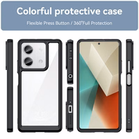 Dėklas telefonui Xiaomi Redmi Note 13 5G su gelio rėmeliu - juodas