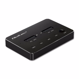 Qoltec 50310 Diskų Doko Stotis 2x SSD M.2 SATA NGFF USB Type-C