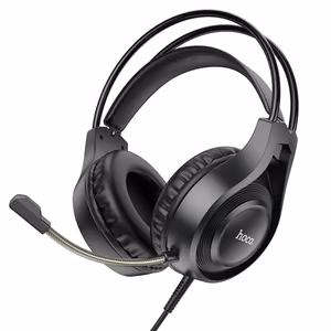 HOCO проводные наушники Jack 3,5 mm с микрофоном W106 черные