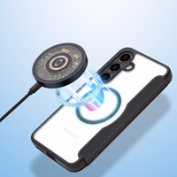 Dux Ducis Skin X Pro dėklas telefonui Samsung S24+ su magnetiniu žiedu ir atvartu - juodas