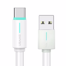 USAMS Laidas USB-C 3A YU Series 1m USB-C/USB-A baltas SJ732USB02 (US-SJ732)
