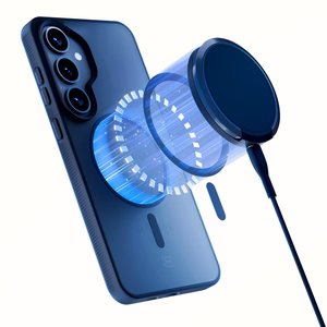 3mk dūminis magnetinis dėklas telefonui Samsung Galaxy S25 - juodas