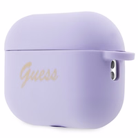 Guess GUAP2LSCHSU AirPods Pro 2 dėklas violetinis/violetinis Silikoninis Žavesio Širdies Kolekcija
