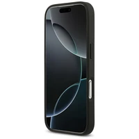 Guess 4G Nauble Card Triangle dėklas iPhone 17 Pro - juodas