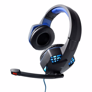 Проводные игровые наушники ART Jack 3,5 mm / USB A с микрофоном G11 чёрные