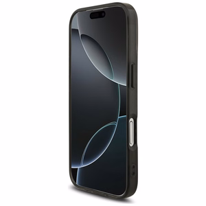 AMG Dvigubo sluoksnio permatomas rombų magnetinis dėklas telefonui iPhone 17 - juodas ir raudonas