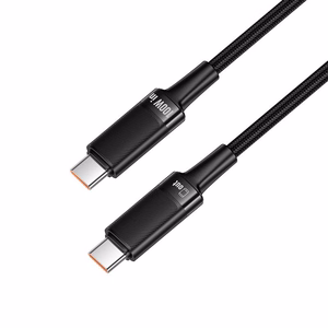 Hoco U153 Extreme USB-C–USB-C laidas, PD, 5 A, 100 W, 1,2 m – juodas