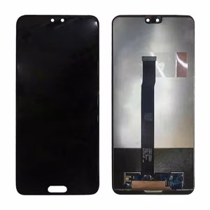 Ekranas Huawei P20 su lietimui jautriu stikliuku Black ORG