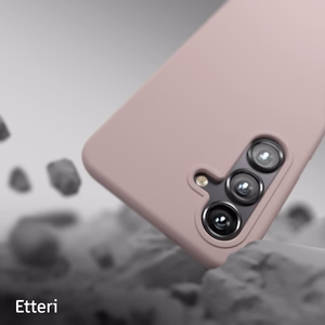 Etteri silikoninis dėklas telefonui Samsung Galaxy S24 Plus šviesiai rožinis