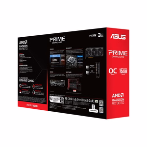 ASUS Prime -RX9070-O16G-EVO AMD Radeon RX 9070 16 GB GDDR6 Vaizdo plokštė