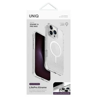Uniq LifePro Xtreme Magnetinis Įkrovimo dėklas telefonui iPhone 16 Pro Max - Skaidrus
