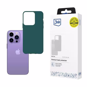 Dėklas telefonui iPhone 14 Pro Max iš 3mk Matt Case serijos - tamsiai žalia