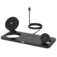 FORCELL F-ENERGY MagNetix 3w1 Qi2 20,5W belaidis įkroviklis suderinamas su MagSafe juodas