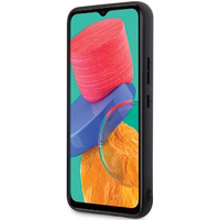 Guess GUHCS23FEG4GFGR S23 FE S711 pilkas/pilkas kietas dėklas 4G metalinis auksinis logotipas