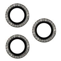 Apsauginis stiklas KIEKVIENAS DIAMOND kamerai (OBJEKTYVAS) Iphone 16 Pro/16 Pro Max pilkas (3 objektyvai)