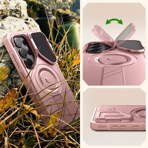 Tech-Protect Kevlar MagSafe 2 vnt. dėklas Samsung Galaxy S26 Ultra - rožinis