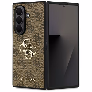 Dėklas telefonui GUESS SAMSUNG Z Fold7 GUHCZFD74GMGBR (4G PU su dideliu logotipu) rudas