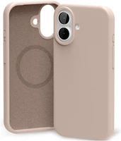 Dėklas Mercury Pure Magsafe Silicon Case Apple iPhone 17 rožinio smėlio