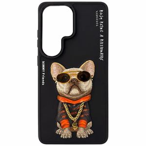 Nimmy Glasses Cool Dog dėklas Samsung Galaxy S26 Ultra juodas