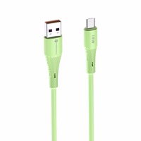Kabelis FORCELL F-ENERGY C351 USB A į Micro USB QC3.0 2,4A 18W Silikoninis 1 m žalias (m)