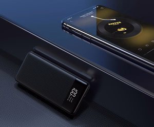 VEGER išorinė baterija 10000 mAh L11 (W1087) juoda