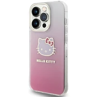 Hello Kitty IML Gradient Electrop Kitty Head dėklas telefonui iPhone 15 Pro - rožinė