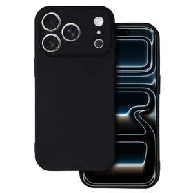 Matinis dėklas telefonui iPhone 17 Pro - juodas