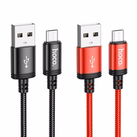 Kabelis USB A į Micro USB Hoco 2,4A 1 m X89 juodas