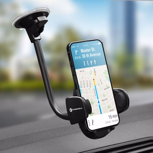 Автомобильный держатель телефона Forcell F-Grip Oval 27 см лобовое стекло / приборная панель / воздуховод чёрный