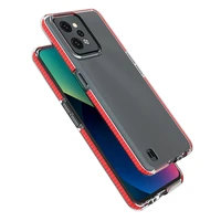 Spring Case dėklas Realme C31 silikoninis dangtelis su rėmeliu juodas