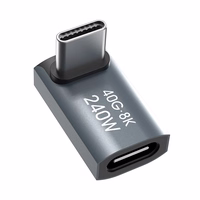 Wozinsky WPKF-01 USB-C - USB-C 40Gb/s 240W 8K OTG kampinis adapteris - pilkas
