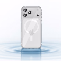 Benks magnetinis skaidrus dėklas telefonui Iphone 17 Pro Max (su fotoaparato valdymo mygtuku)