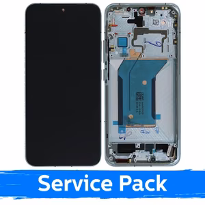 LCD ekranas suderinamas su Xiaomi 14 su rėmeliu / Jade Green / (Service Pack)