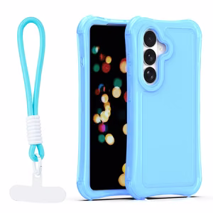 Safepop case with strap for Samsung Galaxy S26 Plus blue