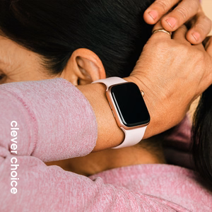 Crong Liquid dirželis, skirtas Apple Watch 38 / 40 / 41 / 42 mm, smėlio rausvas