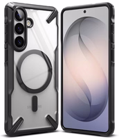 Ringke Fusion X Magnetic MagSafe Dėklas for Samsung Galaxy S26+ - Clear juodas