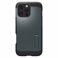 Spigen Tough Armor Magnetinis dėklas su stovu iPhone 16 Pro - žalias