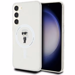 Karl Lagerfeld IML Ikonik magnetinis dėklas telefonui Samsung Galaxy S23+ - permatomas