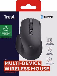 Trust Ozaa+ pelė biurui dešiniarankė RF belaidė + Bluetooth optinė 3200 DPI
