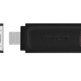 Kingston atmintukas 128GB USB-C DT70 juodas
