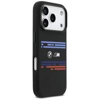 BMW M Silicon Horizontal Line MagSafe deklas iPhone 17 Pro - juodas