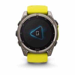 Išmanusis laikrodis Garmin Fenix 8 Sapphire Solar geltonas