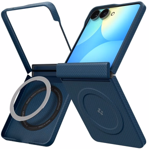 Spigen AirSkin Aramid MagFit MagSafe dėklas, skirtas Samsung Galaxy Z Flip 8 – tamsiai mėlynas
