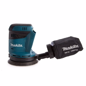 Makita DBO180Z – akumuliatorinis ekscentrinis šlifuoklis, 18 V, be akumuliatoriaus ir įkroviklio