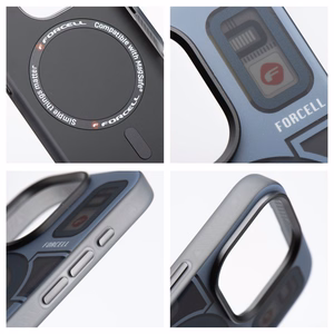 FORCELL F-PROTECT Levels su dvigubo sluoksnio 4D technologija, karinio kritimo testuotas, suderinamas su MagSafe IPHONE 16 PLUS kibernetinis pilkas
