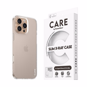 CARE by PanzerGlass X-Ray Soft Basic Dėklas iPhone 16 Pro Max 6.9 - skaidrus