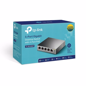TP-Link 5 priev. gigabitų stalinis PoE komutatorius su 4 priev. PoE